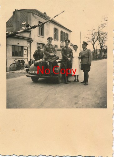 Foto wehrmacht offiziere pkw - ,