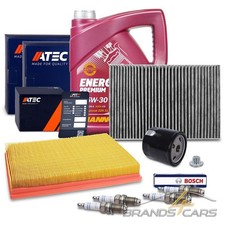 ATEC INSPEKTIONSPAKET + 5l 5W-30 FÜR OPEL ASTRA G H ZAFIRA A 1.4 1.6 1.8 2.0
