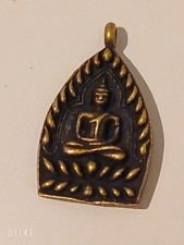 THAI BUDDHA AMULETT AUS MESSING AUS THAILAND