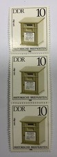 Briefmarken DDR 1985 Historische Briefkästen 3x 10 Pfennig Postfrisch