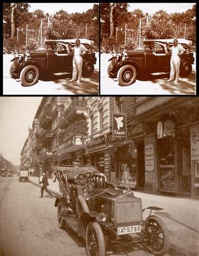 Stereofotos oldtimer autos - 20,