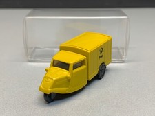 Tempo Dreirad Hanseat Pritsche Post Bus gelb yellow Transporter Praline H0 1:87