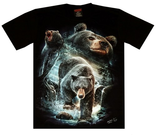 Shirt grizzly bär indianer - grizzly-bär,