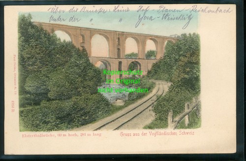 Elstertalbrücke vogtland - ak,