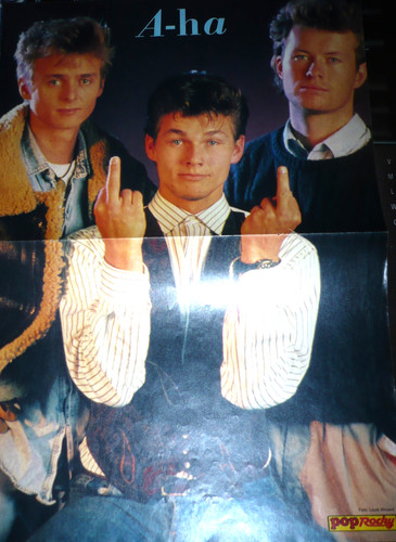 Poster din a3 rückseite - a-ha,