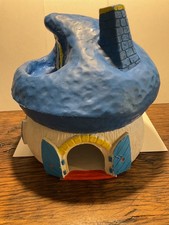 Schlümpfe Schlumpf Haus Spanien dreiteilig 80er Jahre schön Vintage mit Balkon