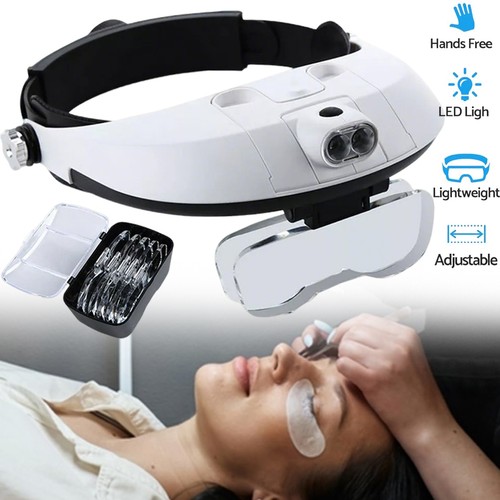 Led stirnbandlupe kopfbandlupe - led,
