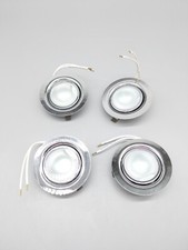 4x Brumberg 207.02 Einbaustrahler Einbauleuchte IP20 12V/20W Silber #KT8347X
