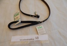 ferplast, schwarze Lederleine