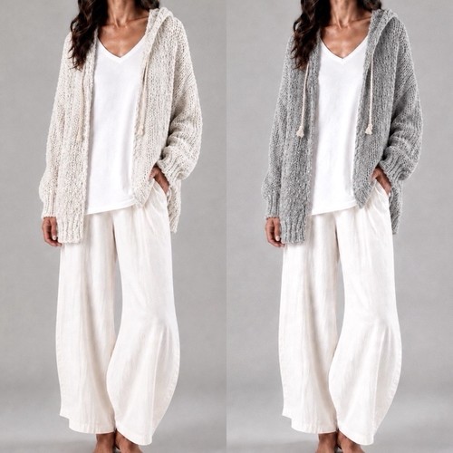 Damen cardigan strickhoodie - damen,
