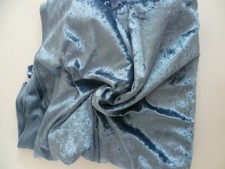 Große Tischdecke hellblau Samt Panesamt dekorativ  250 x 155 cm Polyester