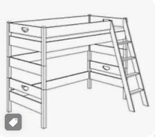 Paidi Hochbett mit 2 Leitern für 125 + 183, inklusive Lattenrost