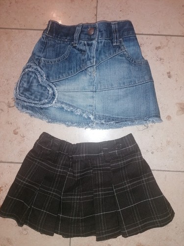 Rock jeans schottenmuster - 2x,