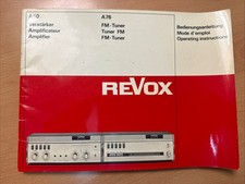 Bedienungsanleitung-Operating Instructions für Revox A 50, A76 