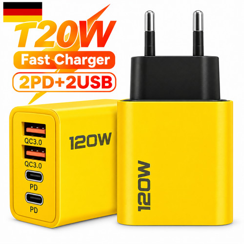 120w usb fach - usb-c, 4-fach