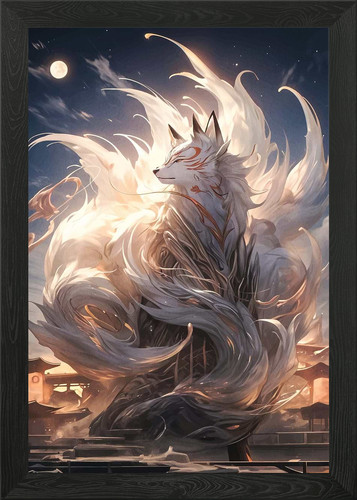 Kitsune fuchs japan - fuchs, gerahmtes