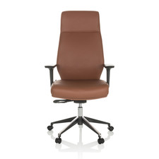 hjh OFFICE Bürostuhl Chefsessel VITORO ECO Schreibtischstuhl Kunstleder braun