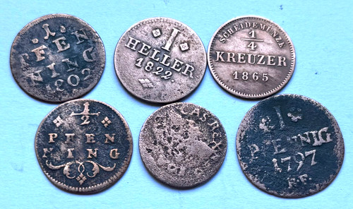 Münze uralt pfennig 1 - münze,