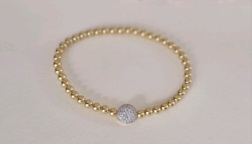Karat gelbgold kugel - 18,