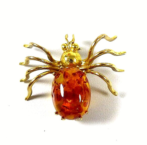 Große spinne brosche aus 333 - spinne,