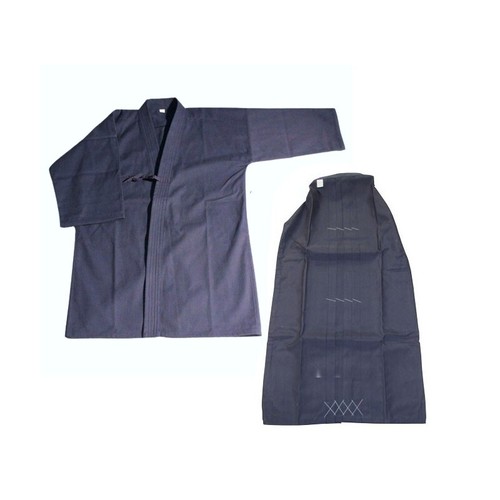 Kendo aikido set hakama blau - hakama,