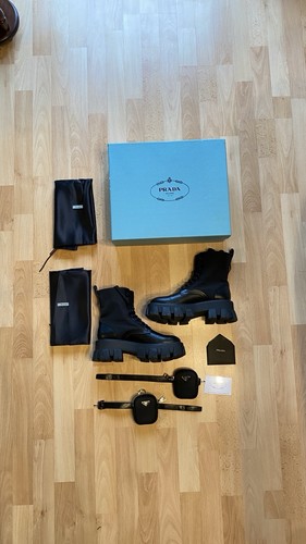 Prada boots monolith combat - prada,