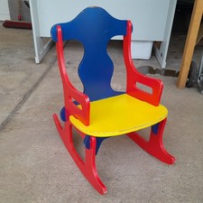 Schaukelstuhl Kinderstuhl rot