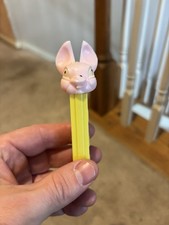 Vtg No Feet PEZ Dispenser Pink