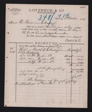 AUGSBURG, Rechnung 1900, Lotzbeck & Cie. Schnupftabak-Fabrik