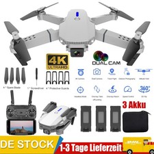 Mini Faltbar WiFi FPV Drohne Mit 3AKKU 4K-HD Kamera Selfie RC Quadrocopter Drone