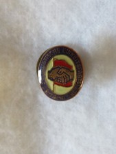 DDR - Parteiabzeichen - SED mit Schraubscheibe