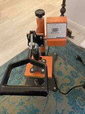 Ricoo Transferpresse, Kappen Presse  C505 Wie Neu Orange Nur 3 X Benutzt 3 J.