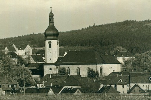 Schwarzenbach wald mit - ak,