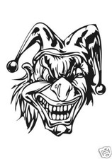 Clown Joker  Sticker Design