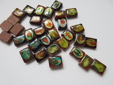 2 x Armband aus  Holz mit  Heiligenbilder Christen Motiven Bettelarmband basteln