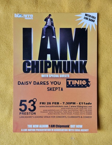 Chipmunk card flyer - chipmunk,