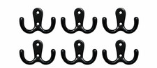 6x Doppelhaken Garderobenhaken
