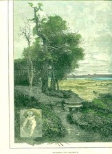 Original alter antiker Druck