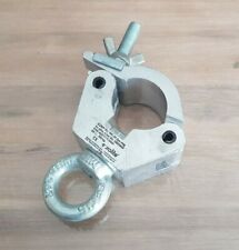 Klammer für 50mm Rohr, mit Öse, max Last BGV C1 400kg, silber / Traversenklammer