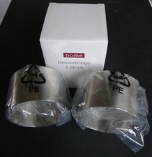 2 home  Dessertringe, Edelstahl, Höhe 5 cm, Durchmesser 8 cm, ungebraucht