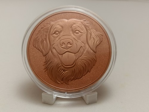 Unze kupfer medaille hund - kupfer,