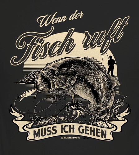 Herren angler shirt wenn der - herren,