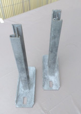2 sehr massive Wandhalter aus Stahl / Träger verzinkt /