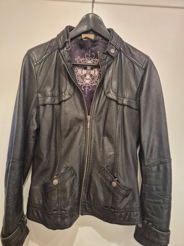 Vintage echtleder bikerjacke - vintage,