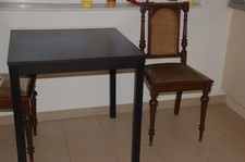 Küchentisch/Esstisch dunkelbraun 75x75x75 cm