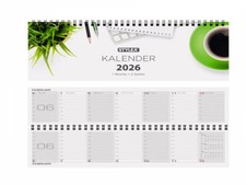 1 Querkalender 1 Woche 2 Seiten 2026 Tischkalender Wochenkalender