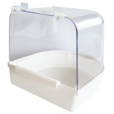 Vogel-Badehaus aus Kunststoff - 12 x 13 x 13 cm - Vogel Badehäuschen