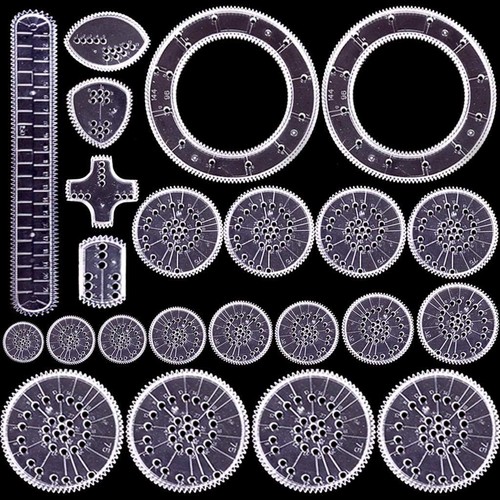 Spirograph zeichen set - zeichen, 22