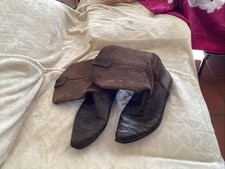 Schuhe Stiefel Western  45 Cowboy Joe Sanchez Retro Style Alt Echt Leder Braun