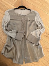 Seidenoberteil Beige,Bluse von